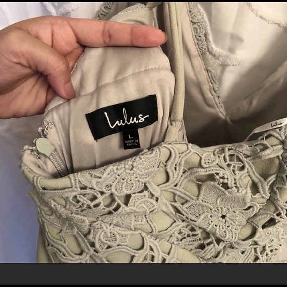 NWOT Lulu’s Sage Bridesmaids Dress - Picture 3 of 6